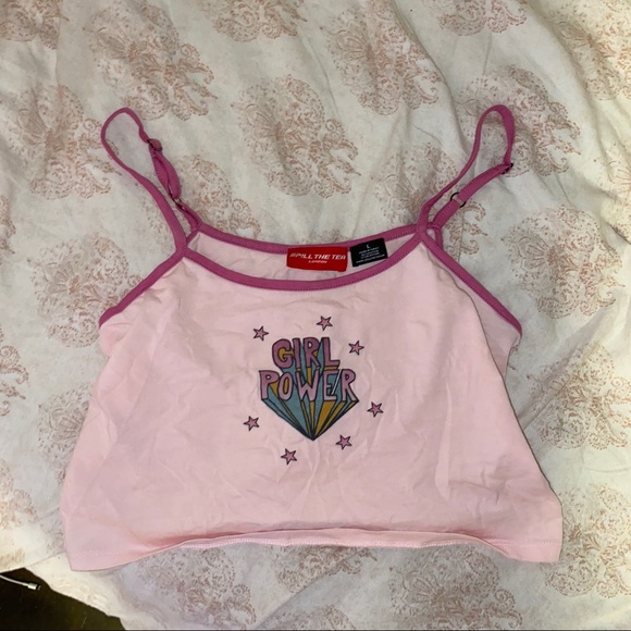 girl power crop tank top - Picture 3 of 4